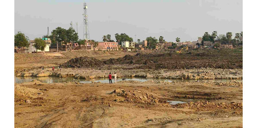सौंदर्यीकरण के नाम पर खेल, संसार पोखर में अवैध खनन का आरोप
